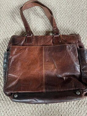 Unbranded Brown Leather Bag READ